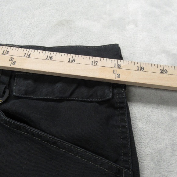 CAT Work Pants Mens 36x31 Black Carpenter Cordura Double Knee Pad Holder Roofing - Picture 9 of 16